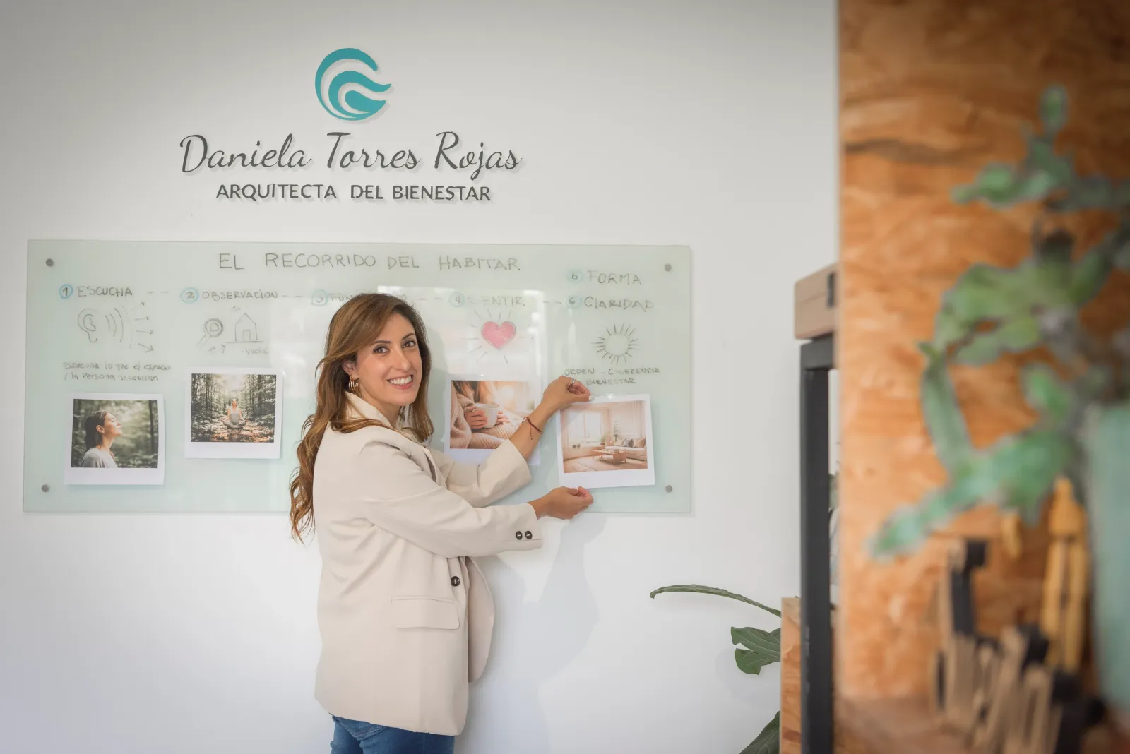 Daniela Torres Rojas trabajando